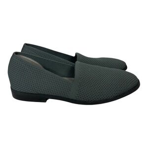 Eileen Fisher Demi Recycled Stretch Knit Loafer in a gray size 9